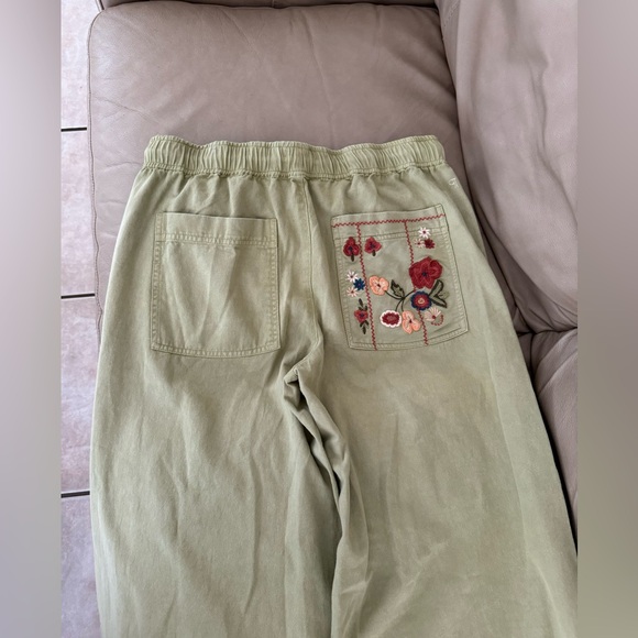Anthropologie Pilcro Embroidered Wide Leg Pants - Picture 13 of 15